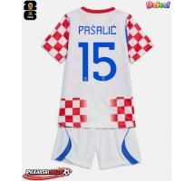 Chorwacja Mario Pasalic #15 Koszulka Podstawowa dzieci MŚ 2026 Krótki Rękaw (+ krótkie spodenki)